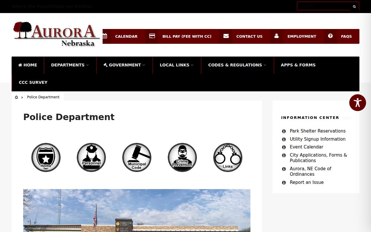 Hamilton County city court warrant, Aurora Police agency page